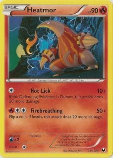 Heatmor Reverse Holo Pokemon Card Dark Explorers RARE 15 108