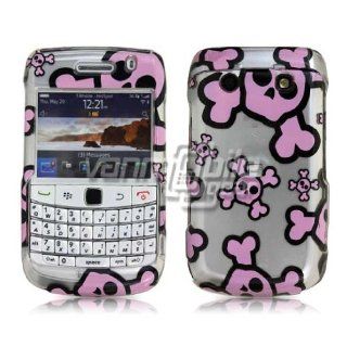 VMG BlackBerry Bold 9700/9780   Pink/Silver Skulls Design