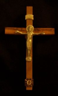  Holy Land Crusades Knights Templar KT Olive Wood Crucifix Cross