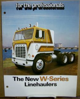 1974 74 Ford W Series Linehaulers Diesel Semi Truck Tractor Sales
