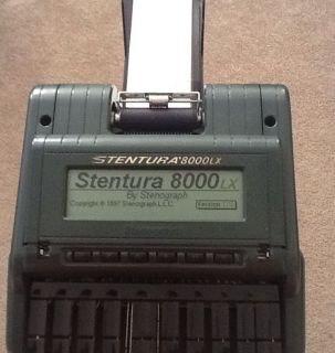 Stentura 8000LX Stenograph Electric Steno Machine with Tripod