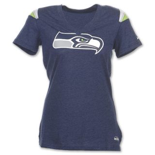 Nike Seattle Seahawks NFL Womens V Neck Tee Shirt