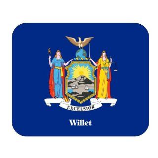 US State Flag   Willet, New York (NY) Mouse Pad