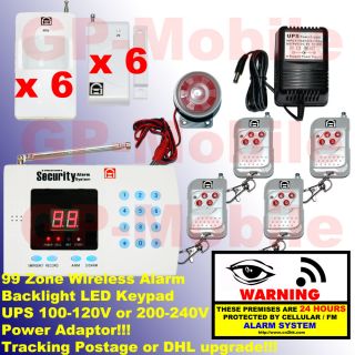 99zone Wireless Home Security Autodial UPS Power Alarm System Tracking