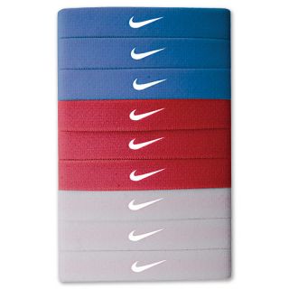 Nike Sport Hairbands Assorted 9 Pack Blue/Fire/Grey