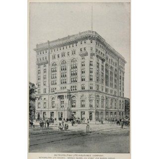 1893 Print Metropolitan Life Building New York City NYC