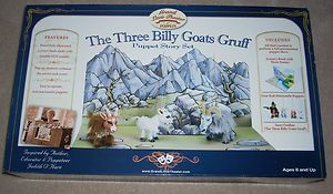   Billy Goats Gruff Puppet Show Theater Story Set Grand Little Theater
