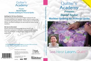  Academy David Taylor Machine Quilting for Pictorial Quilts DVD