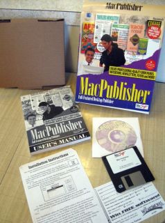   Macintosh Desktop Publishing v1 0 MacSoft Software Pkg in Box