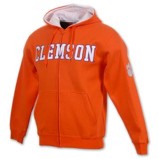 Clemson Tigers NCAA Mens Full Zip Hoodie Orange