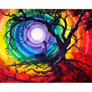 Chakra Tree of Life Meditation Iverson Original Painting