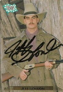 Jeff Gordon Autographed Action Packed Young Guns Card