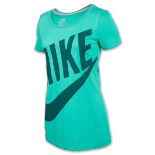 Womens Nike Exploded T Shirt Atomic Teal/Dark