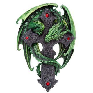 Woodland Guardian Plaque ~ Green Dragon Wrapped Around
