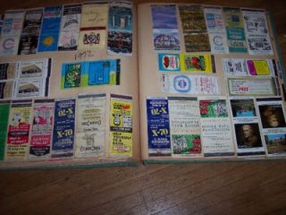 Scrapbook of 650 Matchbooks Rochester NY Area 1970s