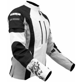 Speed & Strength Mens Coast is Clear Textile Motorcycle Jacket White