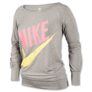 Womens Nike Logo Sweatshirt Dark Grey Heather