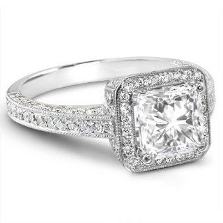 2.06 Ct. Radiant Cut Diamond Engagement Ring D, SI2 (EGL