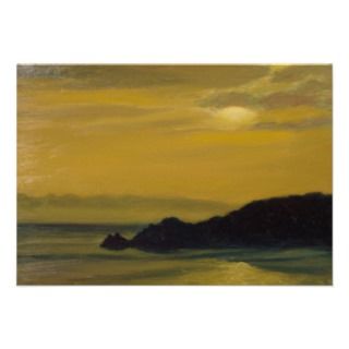 Spanish Sunrise Oil Landscape Painting Personalized Announcement