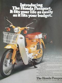   1970s Honda Passport motorcycle magazine advertisement scooter moped