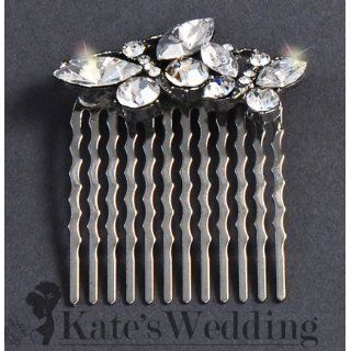 Bridal Wedding Side Comb Double Butterfly Rhinestone