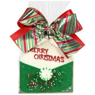 Golda & I Chocolatiers Merry Christmas Letter Green, 3.2 Ounce Bags
