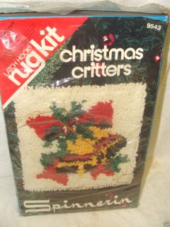  Christmas Critters Latch Hook Rug Kit 9542 Christmas Bells