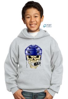 Ice Hockey Skull Monster Cartoon Kids Hoodie Sweatshirt