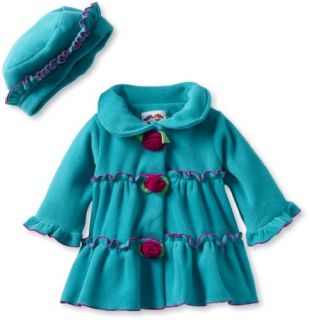 Good Lad Baby Girls Infant Rosebud Fleece Jacket Clothing
