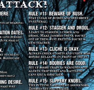 Customer Image for How To Survive a Zombie Attack Poster Print   22x34