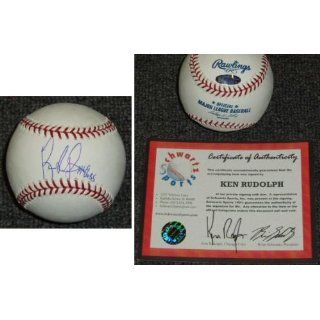   Ken Rudolph Signed MLB Baseball w/69 Cubs