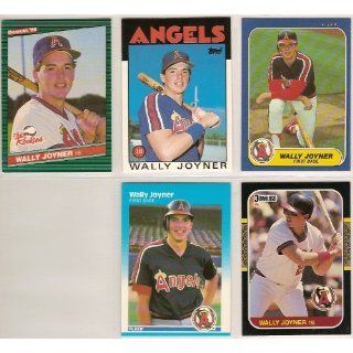 Wally Joyner (5) Card Rookie Baseball Lot #2 (1986 Topps