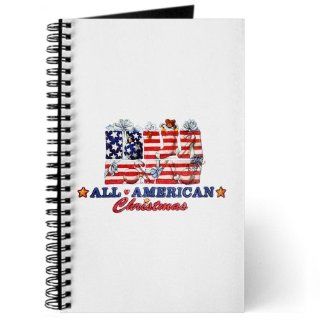 Journal (Diary) with All American Christmas US Flag