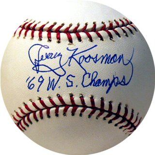 Jerry Koosman Autographed 69 WS Champs Baseball Sports