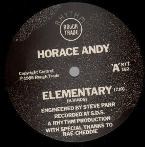 HORACE ANDY elementary 12 2 track b/w primary by rhythm queen (rtt162