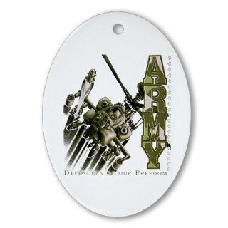 Ornament (Oval) Army US Military Defenders Of Our Freedom
