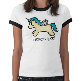 Unicorns Rock Blue T shirt 