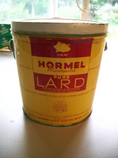 Hormel Lard Tin