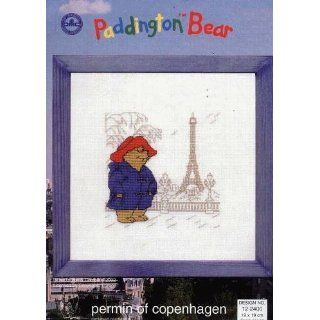 Paddington Bear Visits Paris Cross Stitch Kit   Permin of