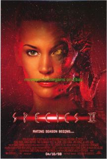 Species II Movie Poster Original 27x40 Horror Film 1998
