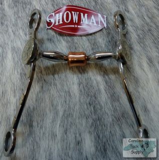 Silver Concho Show Horse Bit w Cooper Roller New Tack
