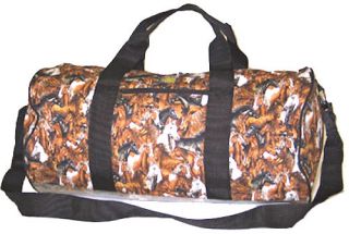 Horse Western Gifts Horses Pattern Duffle Bag New