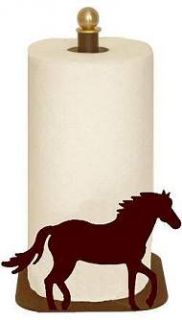 Horse Paper Towel Holder Counter Top Style Western Ranch Horse Kitchen