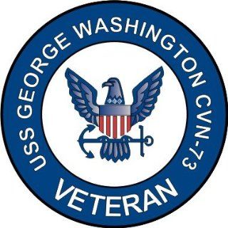 US Navy USS George Washington CVN 73 Ship Veteran Decal Sticker 3.8