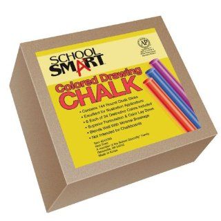 144 Pc. Classroom Pack, School Smart Drawing Chalk Office