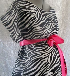 Maternity Hospital Gown Little Trendy Baby Brand Zebra Print
