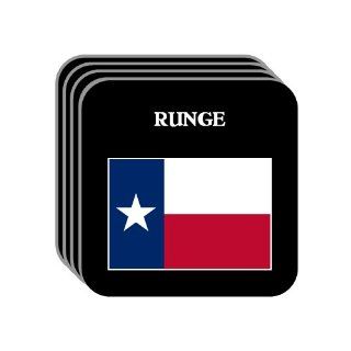 US State Flag   RUNGE, Texas (TX) Set of 4 Mini Mousepad