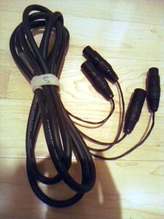 10 Ft 2930 Wire Mogami 2 Channel Studio Snake Cable XLR male XLR