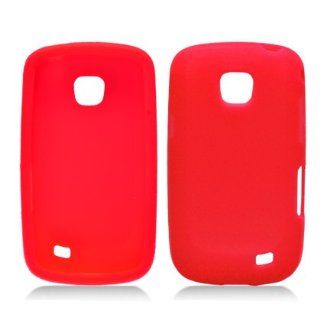 Solid Red Silicone Skin Gel Cover Case For Samsung