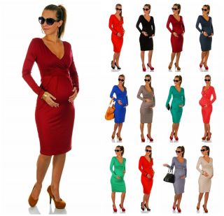 Sexy ♥ Maternity Pregnancy Long Sleeve Dress Sizes 8 16 ♥ Made